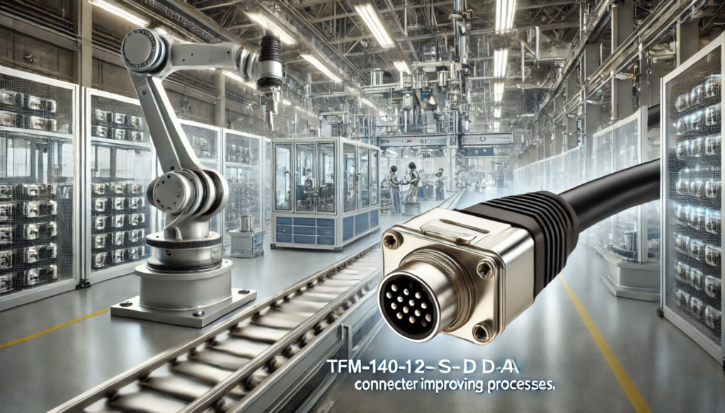 TFM-140-12-S-D-A connector improving industrial process efficiency in manufacturing and automation industries.