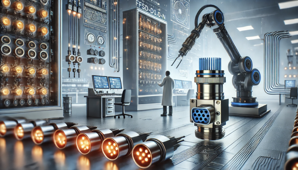 EHT-110-01-L-D-S-R connector used in telecommunications, aerospace, automotive, and industrial automation applications.