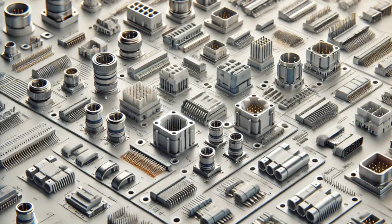 Flexible stacking connectors in industrial automation application showing multi-level PCB connection