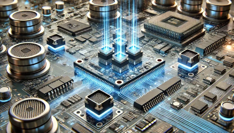 Miniaturized high-speed board-to-board connector showing advanced compact design and precision engineering