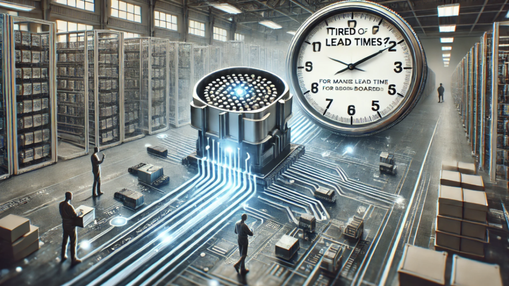High-speed board-to-board connectors in a manufacturing process for optimized lead time management