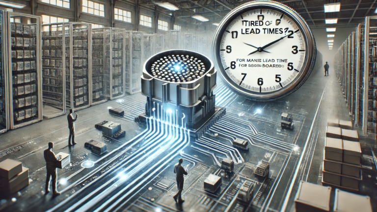 High-speed board-to-board connectors in a manufacturing process for optimized lead time management