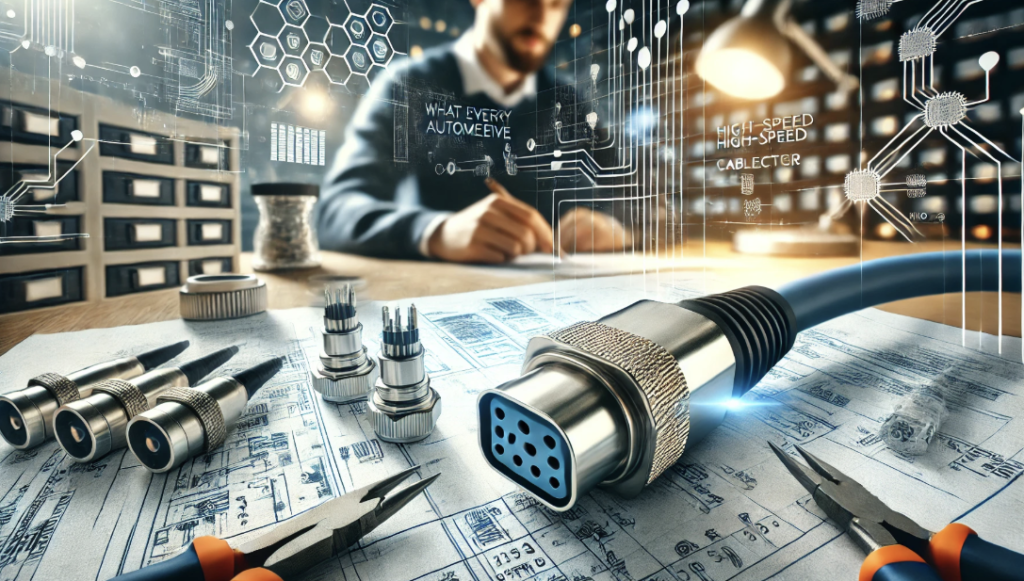 High-speed cable connectors for AI robots ensuring low latency and efficient data transfer in modern AI systems