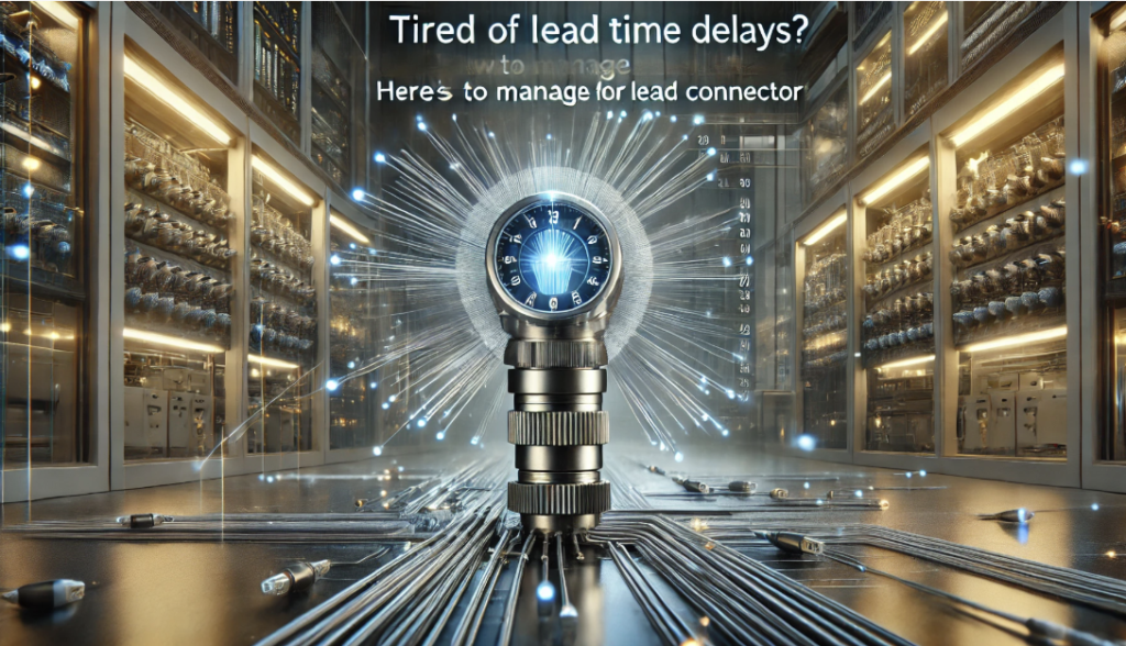 Optic connectors on display showcasing various types and models for efficient lead time management
