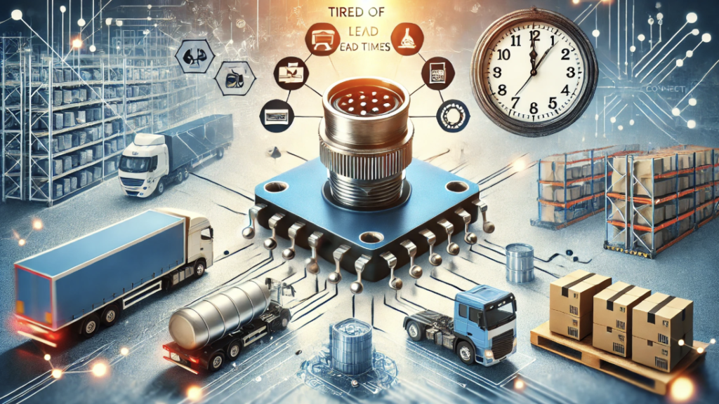 Strategies to manage lead time delays in RF connector manufacturing, showcasing advanced automation and supply chain management techniques.