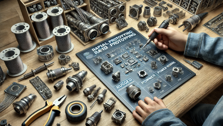 Rugged connectors for rapid prototyping in industrial and military applications