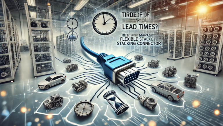 Flexible stacking connectors optimized for supply chain efficiency