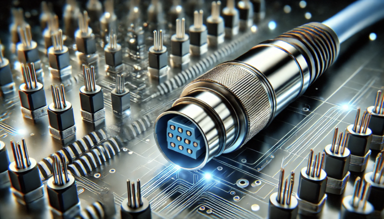 High-speed cable connectors - USB, Ethernet, and Fiber Optic for fast data transfer.