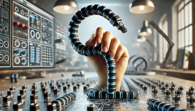 Flexible stacking connector for PCB interconnects with customizable stack height and pitch.